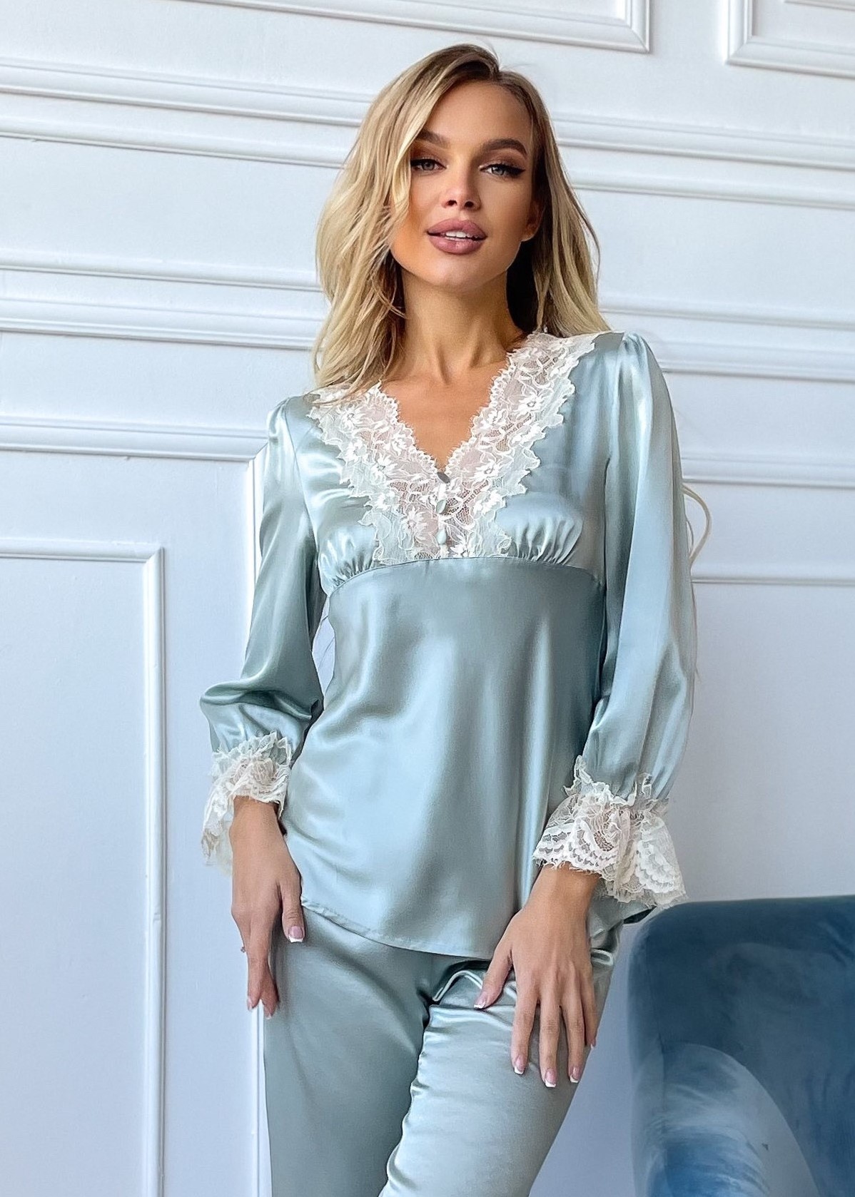 Женские пижамы с кружевом купить в Киеве и Украине в Edem-textile