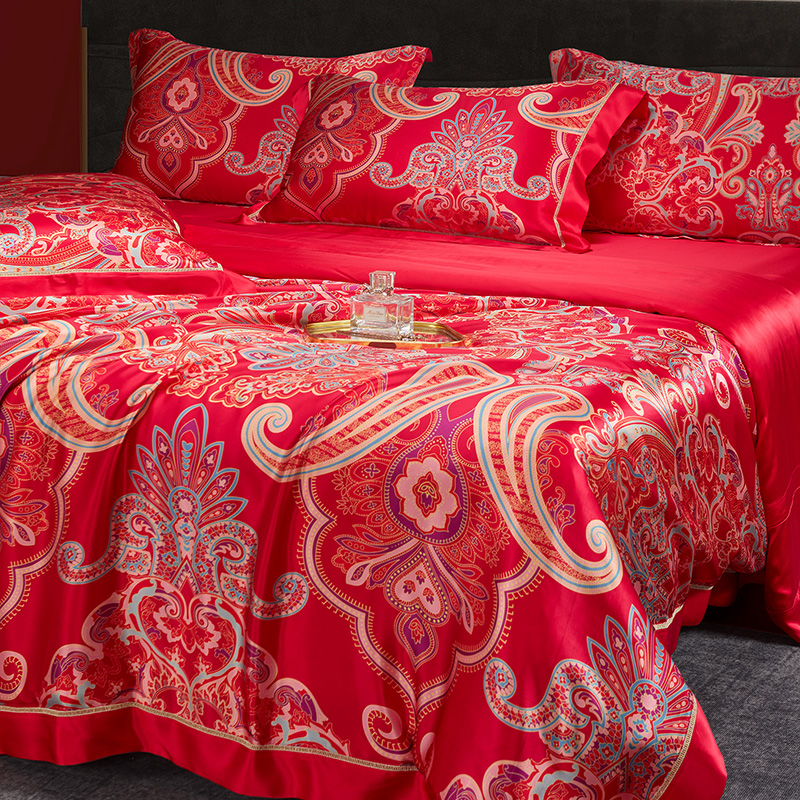 Silk bed linen, made of natural silk, duvet cover, sheet,