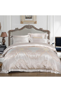 Шовковий комплект постільної білизни фото