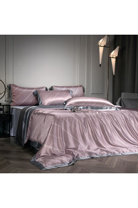 Set of bed linen made of natural silk "Morning Sonata" 100% silk[100-shelkovaya-naturalnaya-rozovaya-sorochka-samarkand-silk-kiss-samarkand-xs-32-34-1613.jpg]