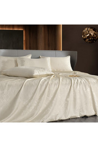 Set of bed linen made of natural silk "Exquisite ivory" 100% silk[100-shelkovaya-naturalnaya-rozovaya-sorochka-samarkand-silk-kiss-samarkand-xs-32-34-1613.jpg]