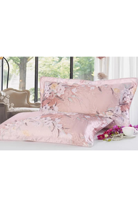 Silk pillowcase made of 100% natural silk. Pink. Silk Kiss Kiss of flowers. Size 50 x 70 cm[100-shelkovaya-naturalnaya-rozovaya-sorochka-samarkand-silk-kiss-samarkand-xs-32-34-1613.jpg]