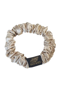 Гумка для волосся з натурального 100% шовку, тонка бежева[100-shelkovaya-naturalnaya-rozovaya-sorochka-samarkand-silk-kiss-samarkand-xs-32-34-1613.jpg]