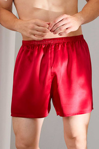 Мужские шелковые трусы "Сантьяго", цвет: красные. TM "Silk Kiss". Натуральный шелк, Размер: M