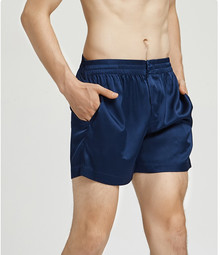 Men's briefs - shorts with pockets, blue. TM "Silk Kiss". Natural silk, Size: XL[100-shelkovaya-naturalnaya-rozovaya-sorochka-samarkand-silk-kiss-samarkand-xs-32-34-1613.jpg]