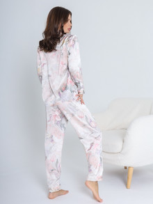 Silk women's pajamas "Singapore". TM "Silk Kiss". Natural 100% silk, Size: L[100-shelkovaya-naturalnaya-rozovaya-sorochka-samarkand-silk-kiss-samarkand-xs-32-34-1613.jpg]