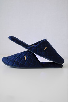 Slippers unisex, blue. TM "Silk Kiss". Fabric 100% natural silk, Color: Blue, Shoe size: 37-38 (S)[100-shelkovaya-naturalnaya-rozovaya-sorochka-samarkand-silk-kiss-samarkand-xs-32-34-1613.jpg]