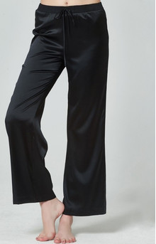 Silk women's trousers, black TM "Silk Kiss". Natural 100% silk, Size: XL[100-shelkovaya-naturalnaya-rozovaya-sorochka-samarkand-silk-kiss-samarkand-xs-32-34-1613.jpg]