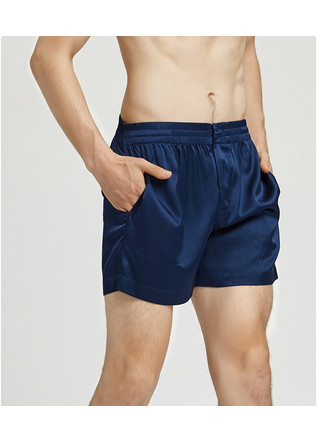 Men's briefs - shorts with pockets, blue. TM "Silk Kiss". Natural silk, Size: S[100-shelkovaya-naturalnaya-rozovaya-sorochka-samarkand-silk-kiss-samarkand-xs-32-34-1613.jpg]