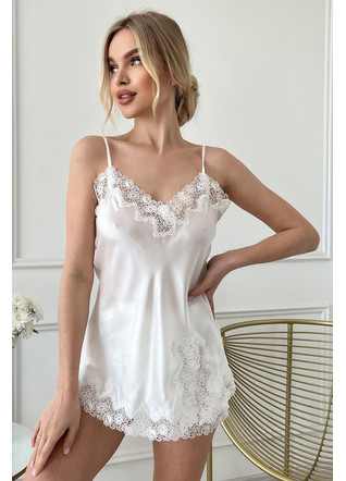 Silk top and shorts. Home set "Nice" white. TM "Silk Kiss". Natural 100% silk, Size: L[100-shelkovaya-naturalnaya-rozovaya-sorochka-samarkand-silk-kiss-samarkand-xs-32-34-1613.jpg]