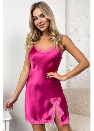 Комбинация шелковая "Майами", розовая. TM"Silk Kiss". 100% натуральный шелк, Размер: S