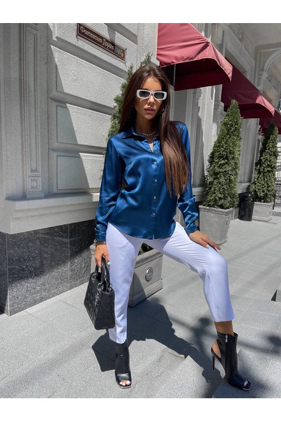 натуральний шовк блуза