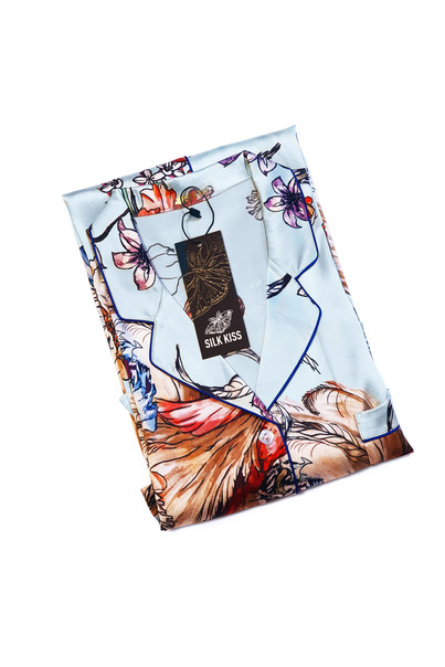 рубашка платье из натурального шелка