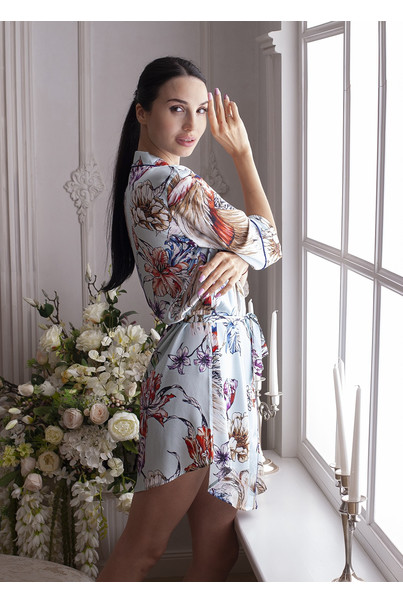 платье из натурального шелка