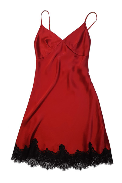 Silk women's combination "Verona". TM "Silk Kiss". Verona. Natural 100% silk. Red, Size: S[100-shelkovaya-naturalnaya-rozovaya-sorochka-samarkand-silk-kiss-samarkand-xs-32-34-1613.jpg]