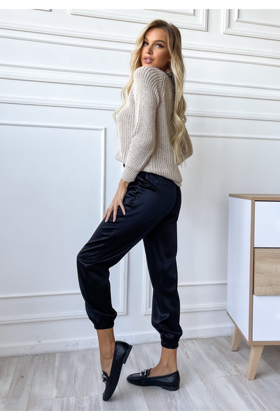 черні брюки із шовка черні брюки із шовка