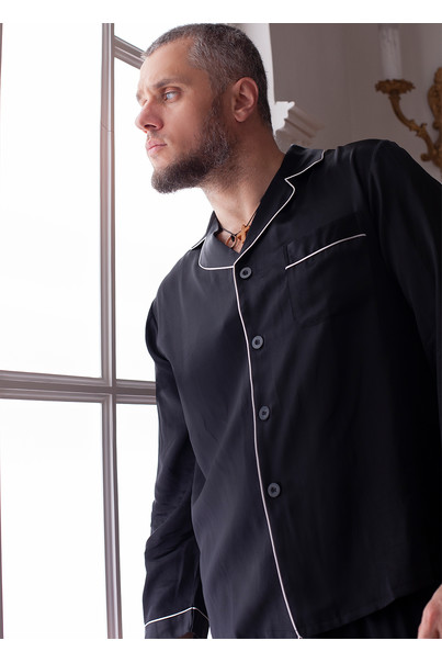 шовкова чоловіча піжама фото