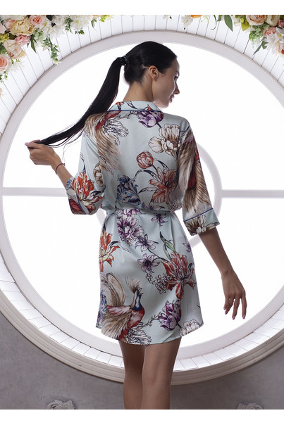 шелковый халат