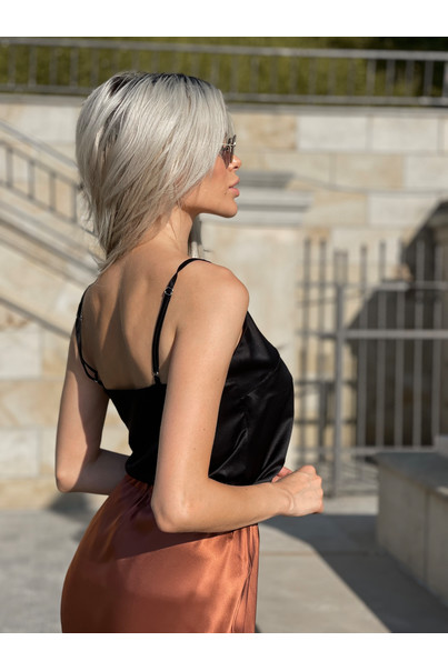 Майка жіноча класична з натурального шовку, топ чорного кольору. TM "Silk Kiss". 100% шовк, Розмір: L[100-shelkovaya-naturalnaya-rozovaya-sorochka-samarkand-silk-kiss-samarkand-xs-32-34-1613.jpg]