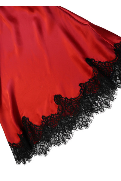 Silk women's combination "Verona". TM "Silk Kiss". Verona. Natural 100% silk. Red, Size: S[100-shelkovaya-naturalnaya-rozovaya-sorochka-samarkand-silk-kiss-samarkand-xs-32-34-1613.jpg]