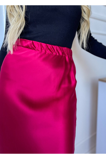 Шовкова жіноча спідниця. TM "Silk Kiss". Натуральний 100% шовк. Бордова, міді, Розмір: L[100-shelkovaya-naturalnaya-rozovaya-sorochka-samarkand-silk-kiss-samarkand-xs-32-34-1613.jpg]