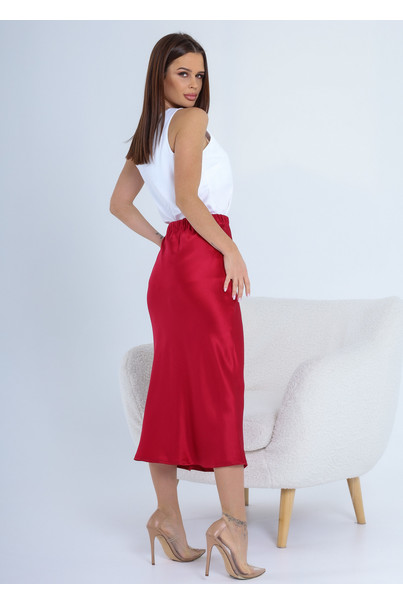 Шовкова жіноча спідниця. TM "Silk Kiss". Натуральний 100% шовк. Бордова, міді, Розмір: L[100-shelkovaya-naturalnaya-rozovaya-sorochka-samarkand-silk-kiss-samarkand-xs-32-34-1613.jpg]