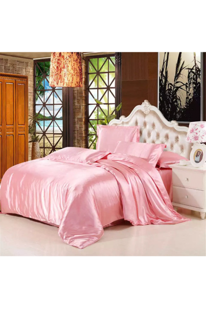 Pink silk bed linen set, natural 100% silk[100-shelkovaya-naturalnaya-rozovaya-sorochka-samarkand-silk-kiss-samarkand-xs-32-34-1613.jpg]