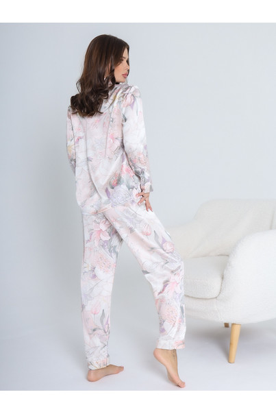 Шовкова жіноча піжама "Сінгапур". TM "Silk Kiss". Натуральний 100% шовк, Розмір: S[100-shelkovaya-naturalnaya-rozovaya-sorochka-samarkand-silk-kiss-samarkand-xs-32-34-1613.jpg]