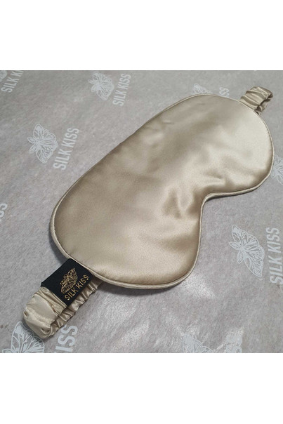 Sleep mask made of natural 100% silk TM "Silk Kiss", beige[100-shelkovaya-naturalnaya-rozovaya-sorochka-samarkand-silk-kiss-samarkand-xs-32-34-1613.jpg]