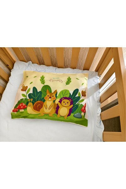 Baby pillowcase made of 100% natural silk. Silk pillowcase for newborns 19mm. Squirrel Size 35*45 cm[100-shelkovaya-naturalnaya-rozovaya-sorochka-samarkand-silk-kiss-samarkand-xs-32-34-1613.jpg]