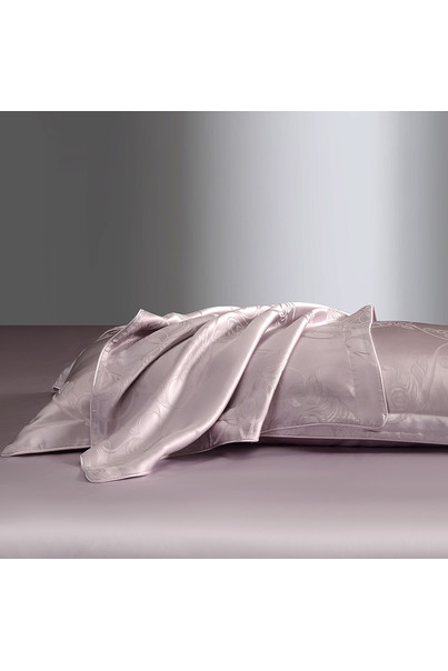 Наволочка шелковая из натурального шелка. Розовая с узором. Нежный соблазн. Silk Kiss. Размер 50 х 70 см. Двусторонняя, изображение 2