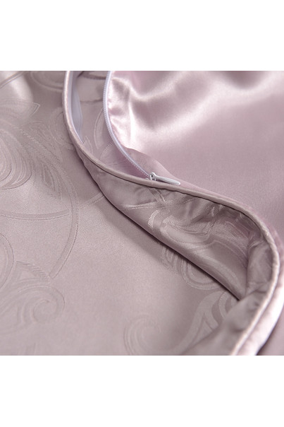 Наволочка шелковая из натурального шелка. Розовая с узором. Нежный соблазн. Silk Kiss. Размер 50 х 70 см. Двусторонняя, изображение 5
