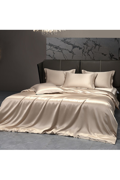 Silk bed linen, made of natural silk. Duvet cover, sheet, 2 pillowcases. Sandy absolute. Silk Kiss[100-shelkovaya-naturalnaya-rozovaya-sorochka-samarkand-silk-kiss-samarkand-xs-32-34-1613.jpg]
