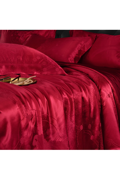 Silk bedding set Ruby Night. 100% natural silk[100-shelkovaya-naturalnaya-rozovaya-sorochka-samarkand-silk-kiss-samarkand-xs-32-34-1613.jpg]