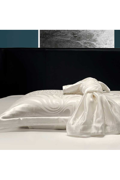 Шелковая наволочка из 100% натурального шелка. Молочная. Silk Kiss. Размер 50 х 70 см. Двусторонняя, изображение 4