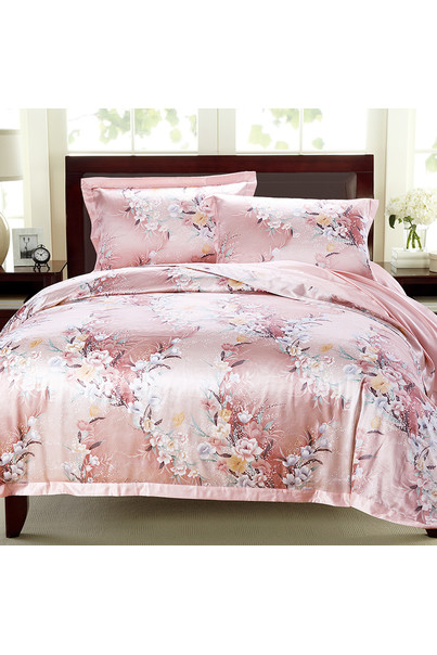 Silk pillowcase made of 100% natural silk. Pink. Silk Kiss Kiss of flowers. Size 50 x 70 cm[100-shelkovaya-naturalnaya-rozovaya-sorochka-samarkand-silk-kiss-samarkand-xs-32-34-1613.jpg]