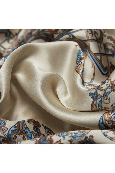 Шелковая наволочка из 100% натурального шелка. Узоры версальской ванили. Размер 50*70 см. Двусторонняя, изображение 5