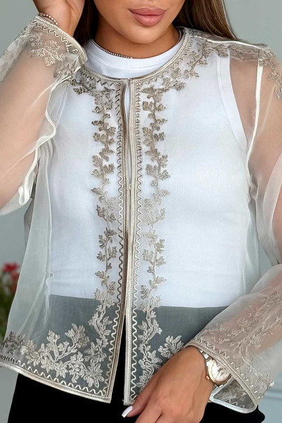 Жакет жіночий шовковий, колір білий, піджак із натуральної шовкової органзи, Розмір: S[100-shelkovaya-naturalnaya-rozovaya-sorochka-samarkand-silk-kiss-samarkand-xs-32-34-1613.jpg]