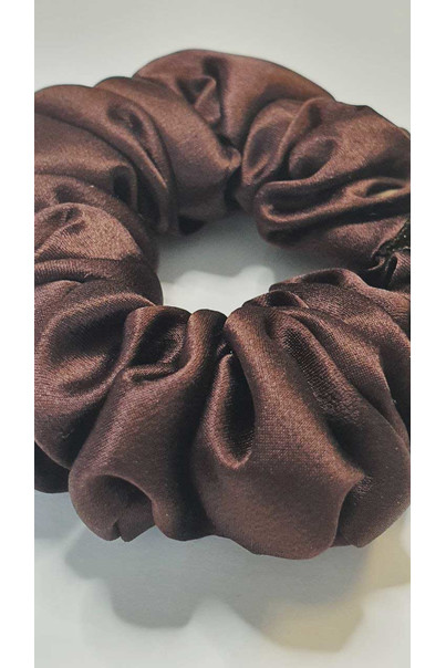 Silk hair band made of 100% natural silk, thick. Chocolate color[100-shelkovaya-naturalnaya-rozovaya-sorochka-samarkand-silk-kiss-samarkand-xs-32-34-1613.jpg]
