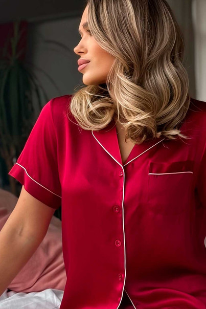 Жіноча піжама з натурального шовку Мілан червона, шовкова Silk Kiss, Розмір: M[100-shelkovaya-naturalnaya-rozovaya-sorochka-samarkand-silk-kiss-samarkand-xs-32-34-1613.jpg]