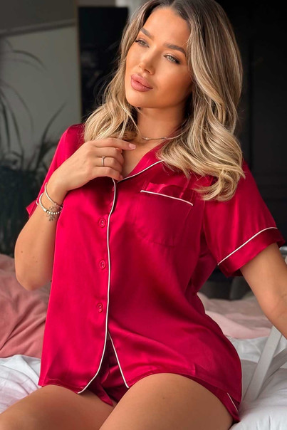 Жіноча піжама з натурального шовку Мілан червона, шовкова Silk Kiss, Розмір: M[100-shelkovaya-naturalnaya-rozovaya-sorochka-samarkand-silk-kiss-samarkand-xs-32-34-1613.jpg]