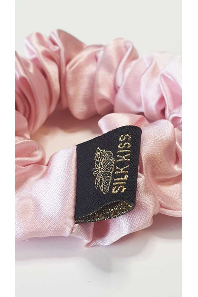 Hair elastic made of 100% natural silk, wide. Color pink. Silk Kiss[100-shelkovaya-naturalnaya-rozovaya-sorochka-samarkand-silk-kiss-samarkand-xs-32-34-1613.jpg]