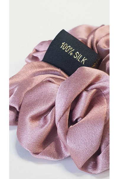 Silk hair tie made of natural 100% silk, wide. Powder color[100-shelkovaya-naturalnaya-rozovaya-sorochka-samarkand-silk-kiss-samarkand-xs-32-34-1613.jpg]