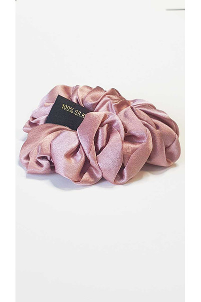 Silk hair tie made of natural 100% silk, wide. Powder color[100-shelkovaya-naturalnaya-rozovaya-sorochka-samarkand-silk-kiss-samarkand-xs-32-34-1613.jpg]