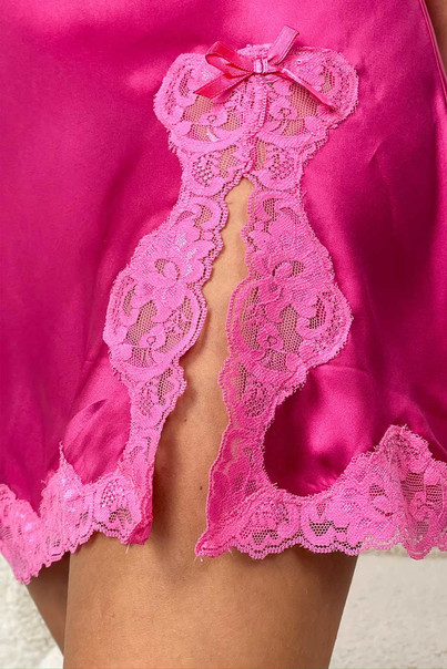 Комбінація шовкова "Маямі", рожева. TM "Silk Kiss". 100% натуральний шовк, Розмір: XL[100-shelkovaya-naturalnaya-rozovaya-sorochka-samarkand-silk-kiss-samarkand-xs-32-34-1613.jpg]