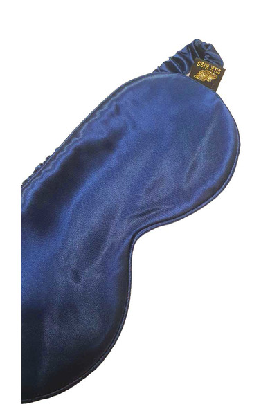 Sleep mask made of natural 100% silk TM "Silk Kiss", dark blue[100-shelkovaya-naturalnaya-rozovaya-sorochka-samarkand-silk-kiss-samarkand-xs-32-34-1613.jpg]