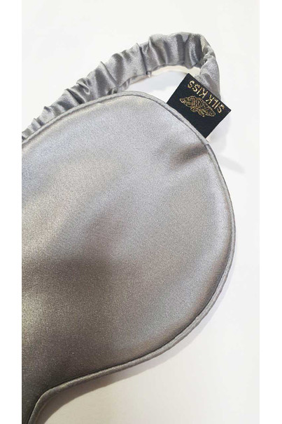 Sleep mask made of natural 100% silk TM "Silk Kiss", gray[100-shelkovaya-naturalnaya-rozovaya-sorochka-samarkand-silk-kiss-samarkand-xs-32-34-1613.jpg]
