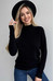 Women's 100% Natural Wool Sweater, Black Wool Silk KIss Wool Pattern, Color: Black, Size: S[100-shelkovaya-naturalnaya-rozovaya-sorochka-samarkand-silk-kiss-samarkand-xs-32-34-1613.jpg]