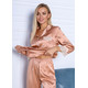 Шовкова жіноча піжама "Женева". TM "Silk Kiss". Натуральний 100% шовк. Пшенично-персиковий, Розмір: XL[100-shelkovaya-naturalnaya-rozovaya-sorochka-samarkand-silk-kiss-samarkand-xs-32-34-1613.jpg]
