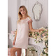 Silk women's nightgown "Samarkand". TM "Silk Kiss". Natural 100% silk, Size: L[100-shelkovaya-naturalnaya-rozovaya-sorochka-samarkand-silk-kiss-samarkand-xs-32-34-1613.jpg]